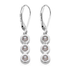 D'Joy - GRA Certified Moissanite Drop Earring with Lever Back in Rhodium Overlay Sterling Silver 1.50 Ct._8613184_4
