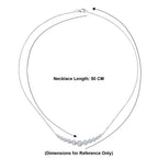 D'Joy - GRA Certified (D-VVS1) Moissanite Graduated Necklace (Size - 18) in Rhodium Overlay Sterling Silver 3.33 Ct._8613233_5