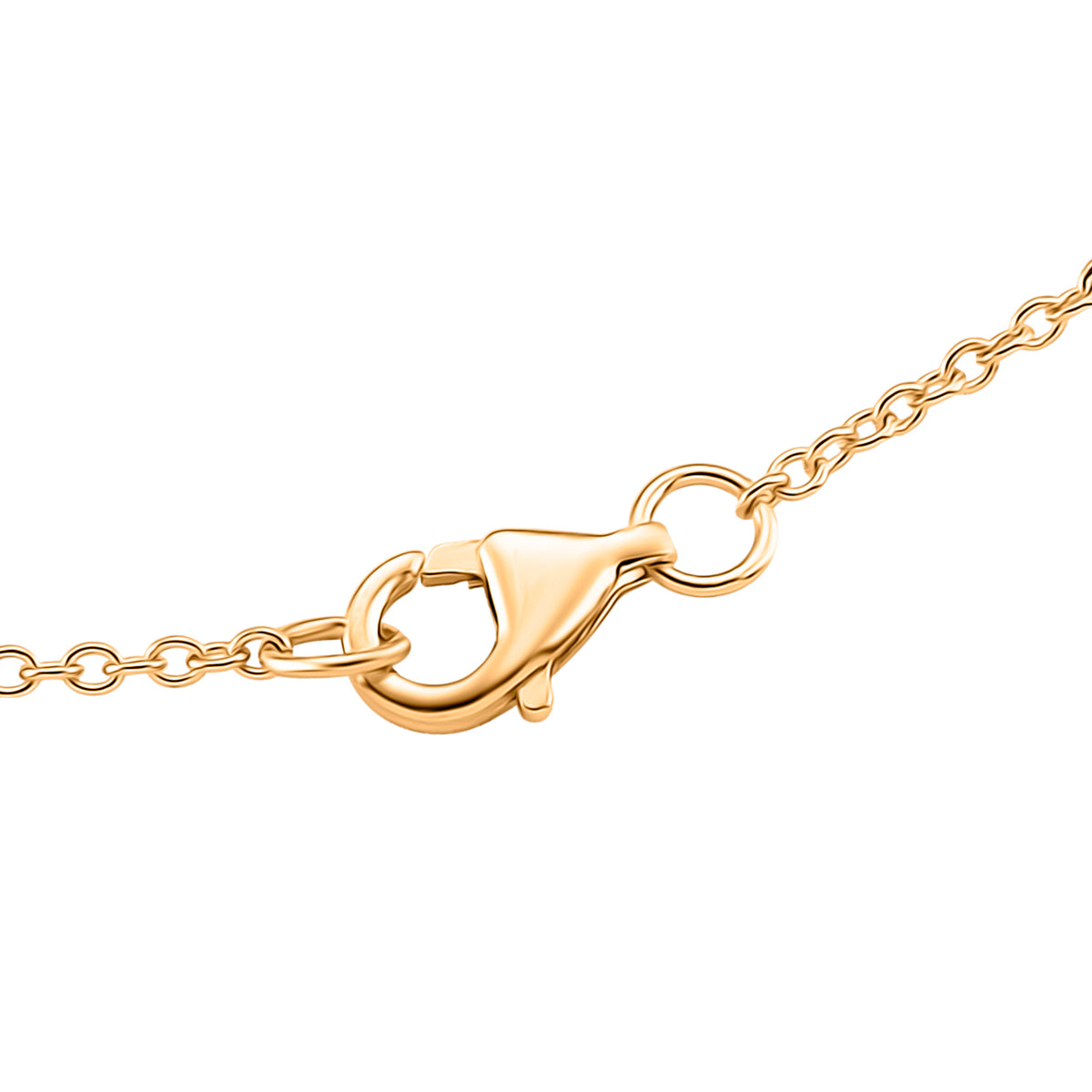 D'Joy - GRA Certified  (D-VVS1)  Moissanite Graduated Necklace (Size - 18) in Yellow Gold Plated Sterling Silver 3.33 Ct. 8613250 5