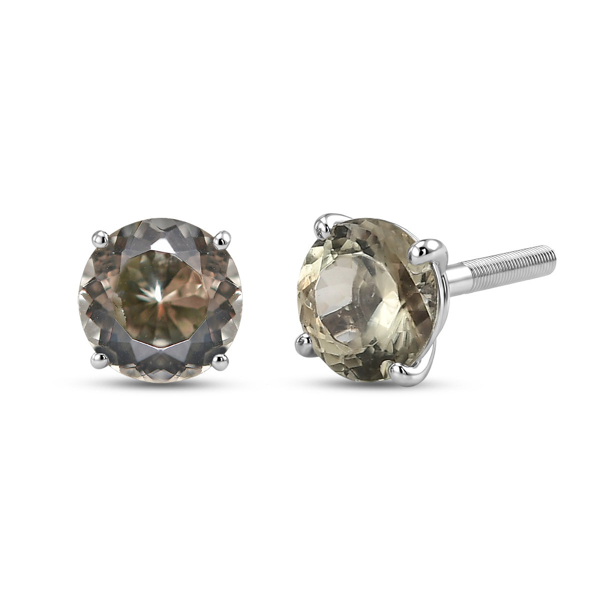 RHAPSODY - 950 Platinum AAAA Turkizite Solitaire Stud Earring with Screw Back 4.75 Ct V32610326 0