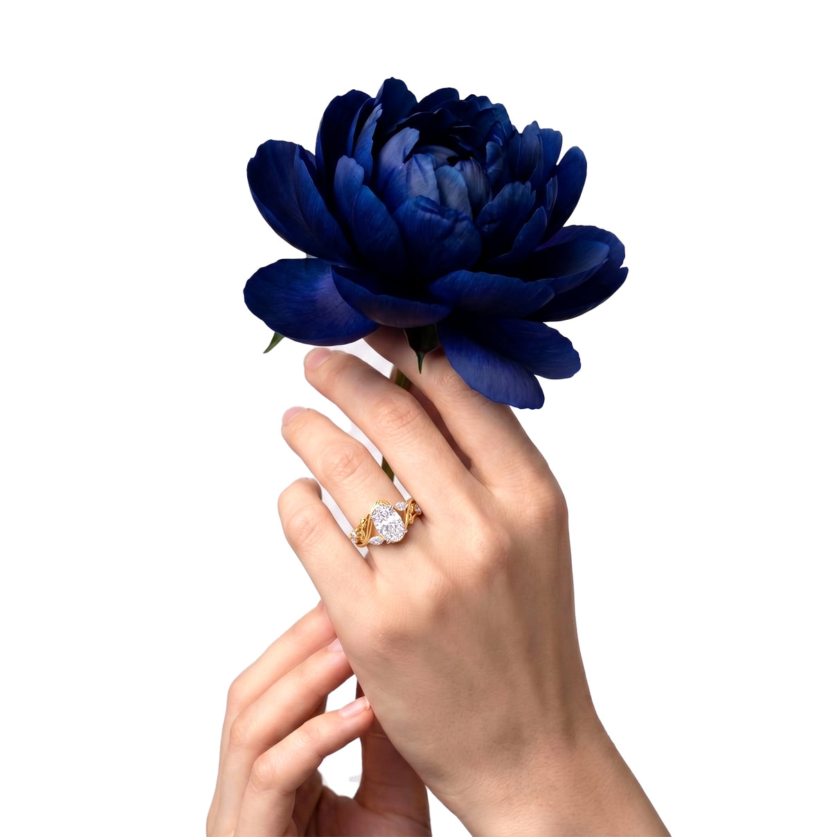 Luxuriant - SGL Certified Lab Grown Diamond (SI/G-H) Ring in 18K Vermeil Yellow Gold Plated Sterling Silver 1.30 Ct. 8613531 4