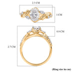 Luxuriant - SGL Certified Lab Grown Diamond (SI/G-H) Ring in 18K Vermeil Yellow Gold Plated Sterling Silver 1.30 Ct._8613531_7