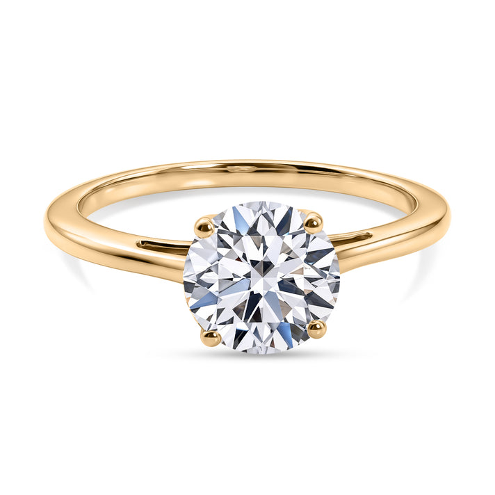 LUXURIANT 1.5 Ct. Lab Grown Diamond Solitaire Ring in 9K Yellow Gold (SI-G-H) 8613593 1