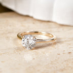 Luxuriant - 9K Yellow Gold Lab Grown Diamond (SI/G-H) Solitaire Ring 1.50 Ct._8613629_2