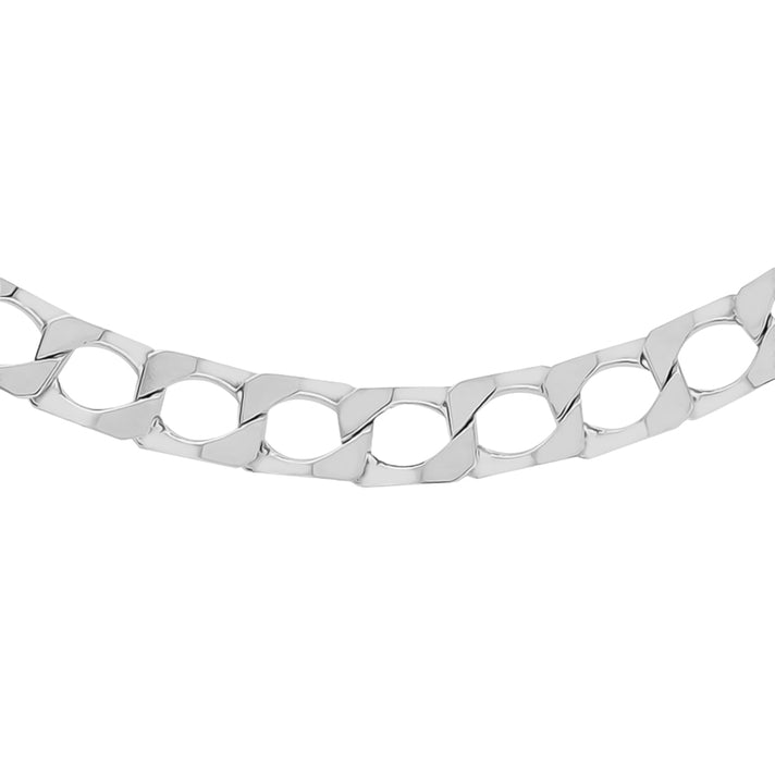 Italian Made Sterling Silver Flat Square Curb Chain (Size - 18) with Lobster Clasp, Silver Wt. 25.00 Gms 8613689 1