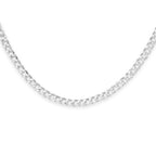 Sterling Silver Curb Chain (Size - 18) with Lobster Clasp_8613690