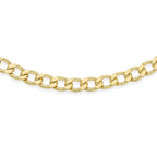 Italian Made - 9K Yellow Gold Curb Necklace (Size - 18)_8613729_1