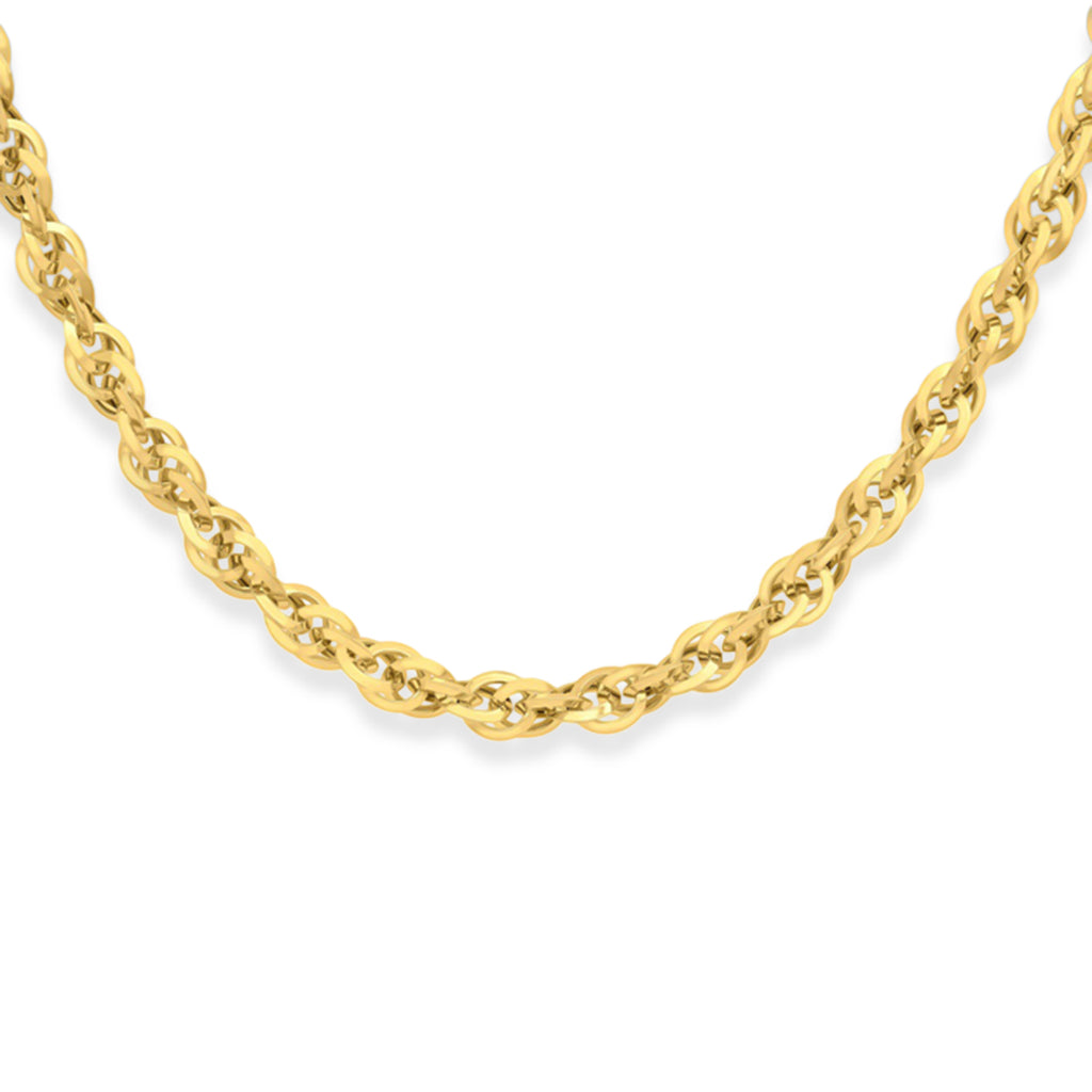 Ottoman Treasure Close Out- 9K Yellow Gold Diamond Cut Fancy Necklace (Size - 24) Gold Wt. 14.50 Gms_8613733