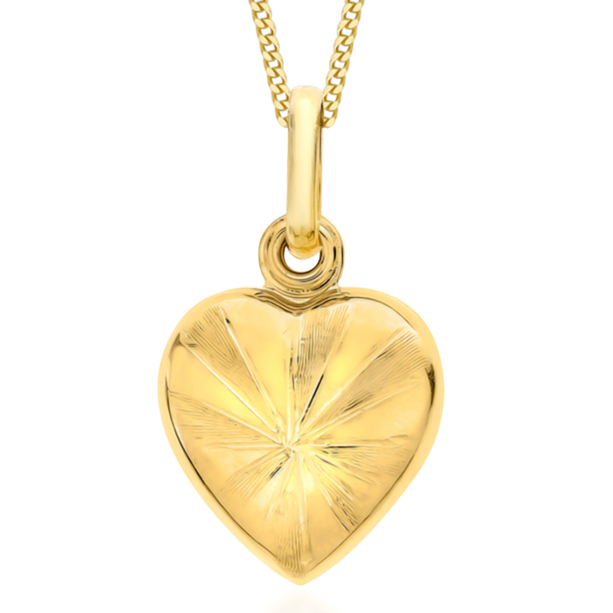 9K Yellow Gold Heart Slide Locket Pendant 8613743 0