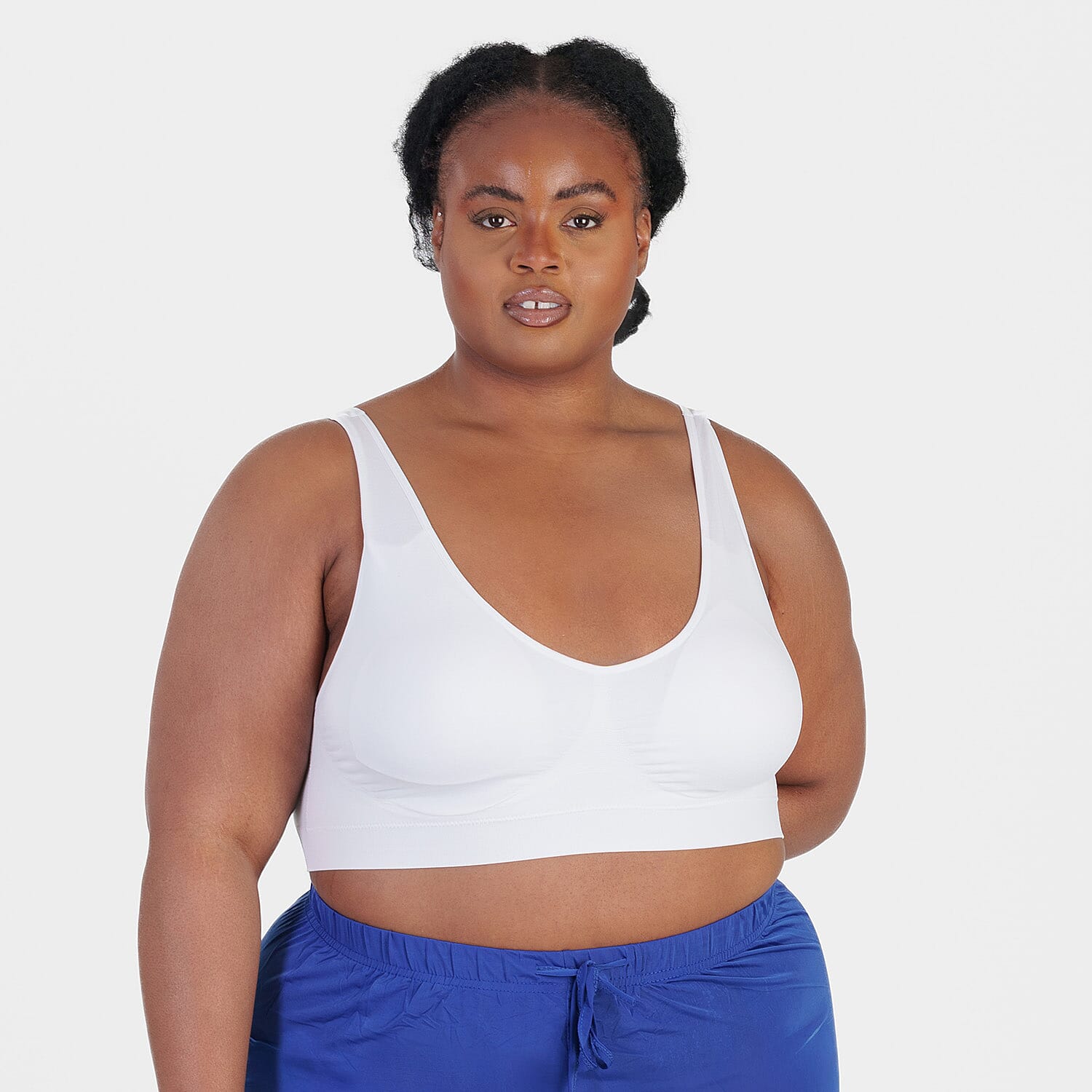 Exquisite Elegance Seamless Padded Bra (Size - Large, 40-42) - White 8613754 0