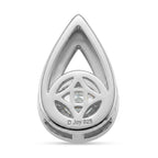 D'Joy - GRA Certified Moissanite Solitaire Pendant in Rhodium Overlay Sterling Silver