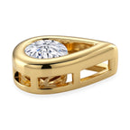 D'Joy - GRA Certified Moissanite Solitaire Pendant in Yellow Gold Plated Sterling Silver_8613771_3