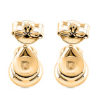 D'Joy - GRA Certified Moissanite Solitaire Stud Push Post Earring in Yellow Gold Plated Sterling Silver_8613773_4