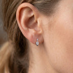 D'Joy - GRA Certified Moissanite Dangling Earring with Push Back in Rhodium Overlay Sterling Silver 1.06 Ct._8613829_1