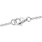 D'Joy - GRA Certified Moissanite Solitaire Necklace (Size - 18) in Rhodium Overlay Sterling Silver 2.00 Ct._8613889_5