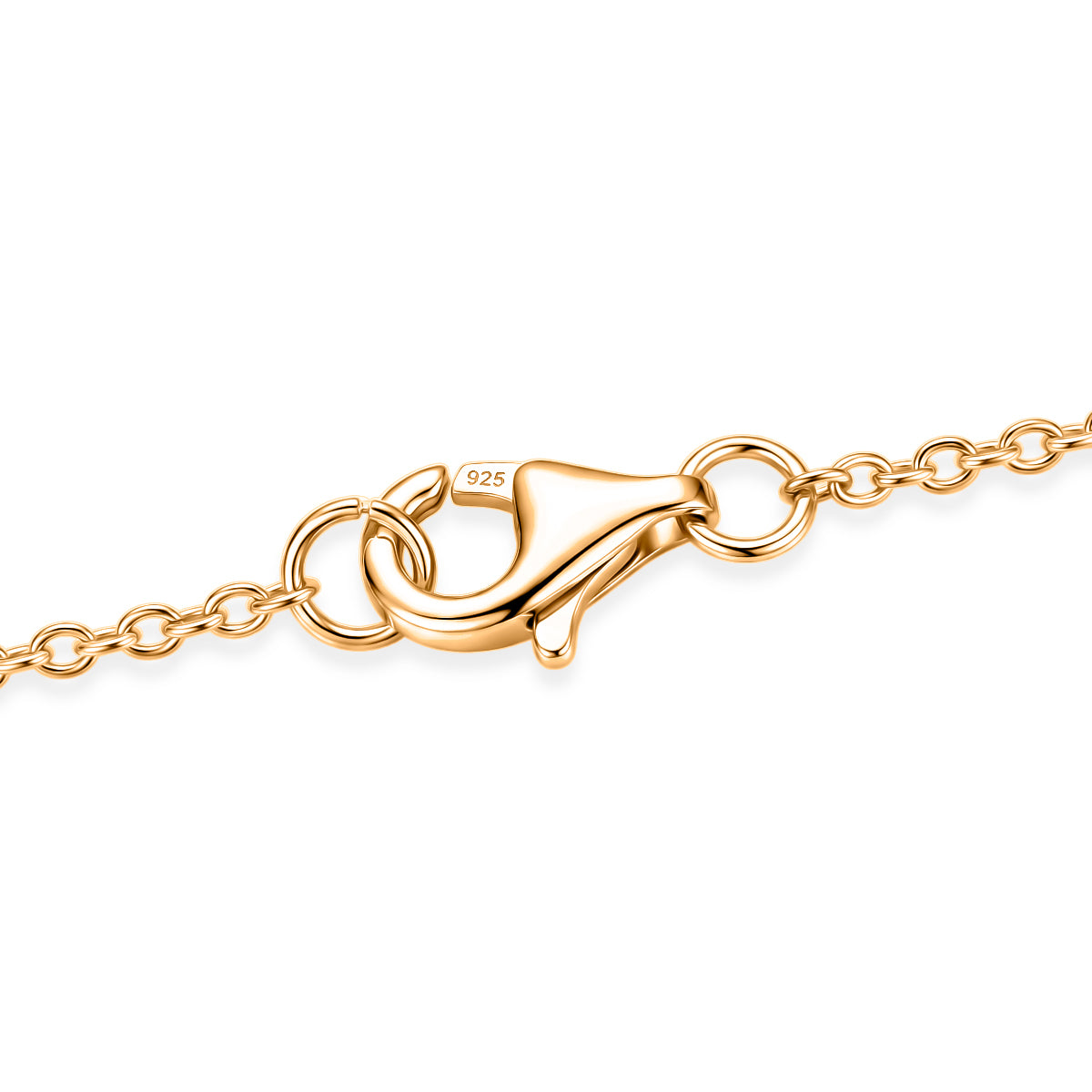 D'Joy - GRA Certified Moissanite Solitaire Necklace (Size - 18) in Yellow Gold Plated Sterling Silver 2.00 Ct. V32533459 6