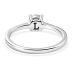 Luxuriant - Lab Grown Diamond (SI/G-H) Solitaire Ring in Rhodium Overlay Sterling Silver 0.50 Ct._8614537_4