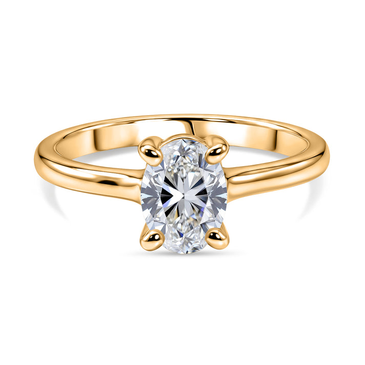 Luxuriant - Lab Grown Diamond Solitaire Ring in 18K Vermeil Yellow Gold Plated Sterling Silver 1.00 Ct. 8614606 1