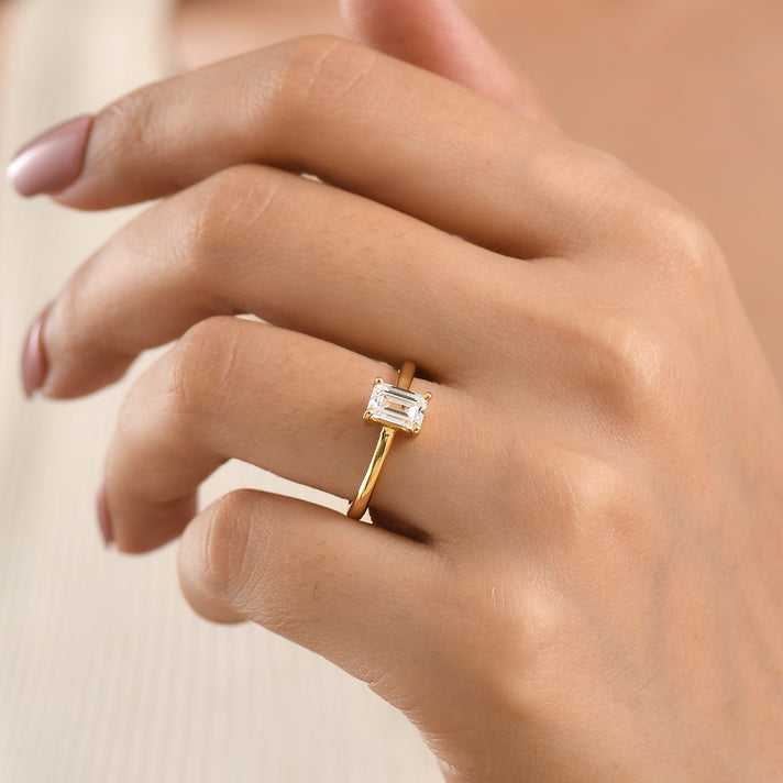 Luxuriant - Lab Grown Diamond (SI-G-H) Solitaire Ring in 18K Vermeil Yellow Gold Plated Sterling Silver 1.00 Ct. 8614637 2