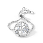 D'Joy - Moissanite Adjustable Filigree Ring in Rhodium Overlay Sterling Silver_8615735