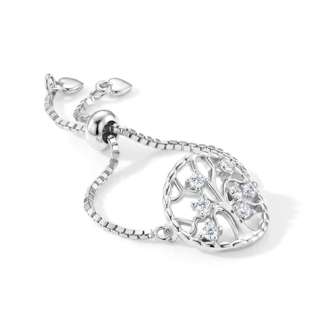 D'Joy - Moissanite Adjustable Filigree Ring in Rhodium Overlay Sterling Silver_8615735_3
