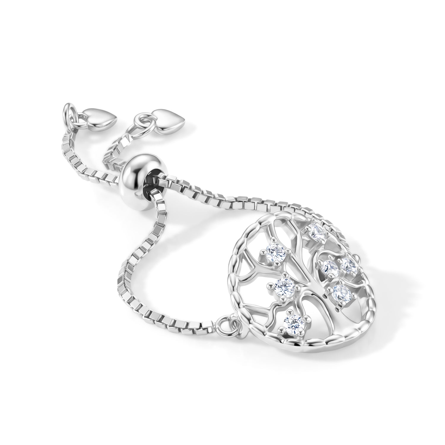 D'Joy - Moissanite Adjustable Filigree Ring in Rhodium Overlay Sterling Silver 8615735 4