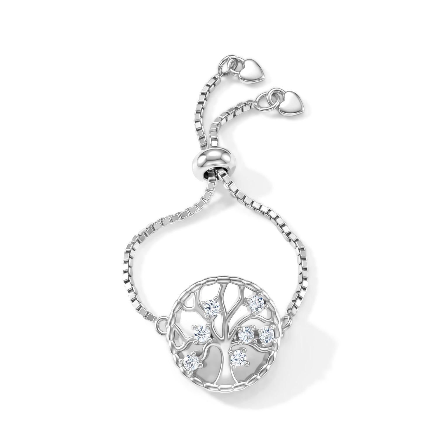 D'Joy - Moissanite Adjustable Filigree Ring in Rhodium Overlay Sterling Silver 8615735 7