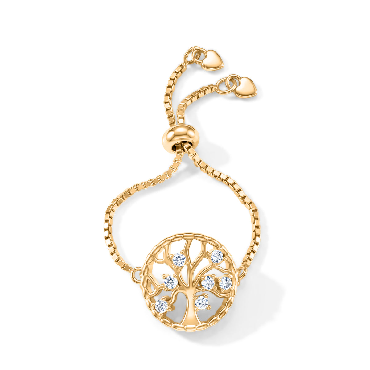 D'Joy - Moissanite Adjustable Filigree Ring in Yellow Gold Plated Sterling Silver V32513607 7