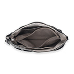 Genuine Leather Slouchy Convertible Shoulder & Crossbody Bag - Black_8615743