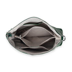 Womens Genuine Leather Slouchy Hobo Convertible Shoulder & Crossbody Bag - Green_8615746