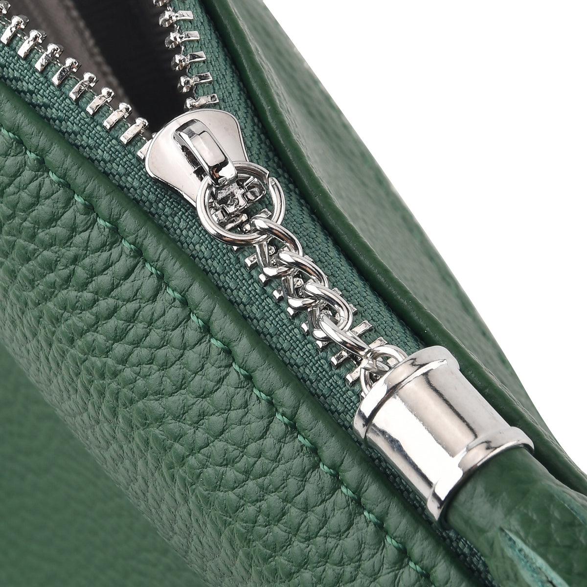 Womens Genuine Leather Slouchy Hobo Convertible Shoulder &amp; Crossbody Bag - Green V32643629 6