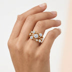 Luxuriant Lab Grown Diamond (SI/G-H) Bubble Ring in 18K Vermeil Yellow Gold Plated Sterling Silver 2.00 Ct._8615816_1