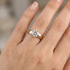 Luxuriant - Lab Grown Diamond (SI/G-H) Solitaire Band Ring in 18K Vermeil Yellow Gold Plated Sterling Silver 2.00 Ct._8615866_1