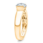 Luxuriant - Lab Grown Diamond (SI/G-H) Solitaire Band Ring in 18K Vermeil Yellow Gold Plated Sterling Silver 2.00 Ct._8615866_3