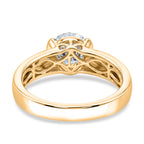 Luxuriant - Lab Grown Diamond (SI/G-H) Solitaire Band Ring in 18K Vermeil Yellow Gold Plated Sterling Silver 2.00 Ct._8615866_4