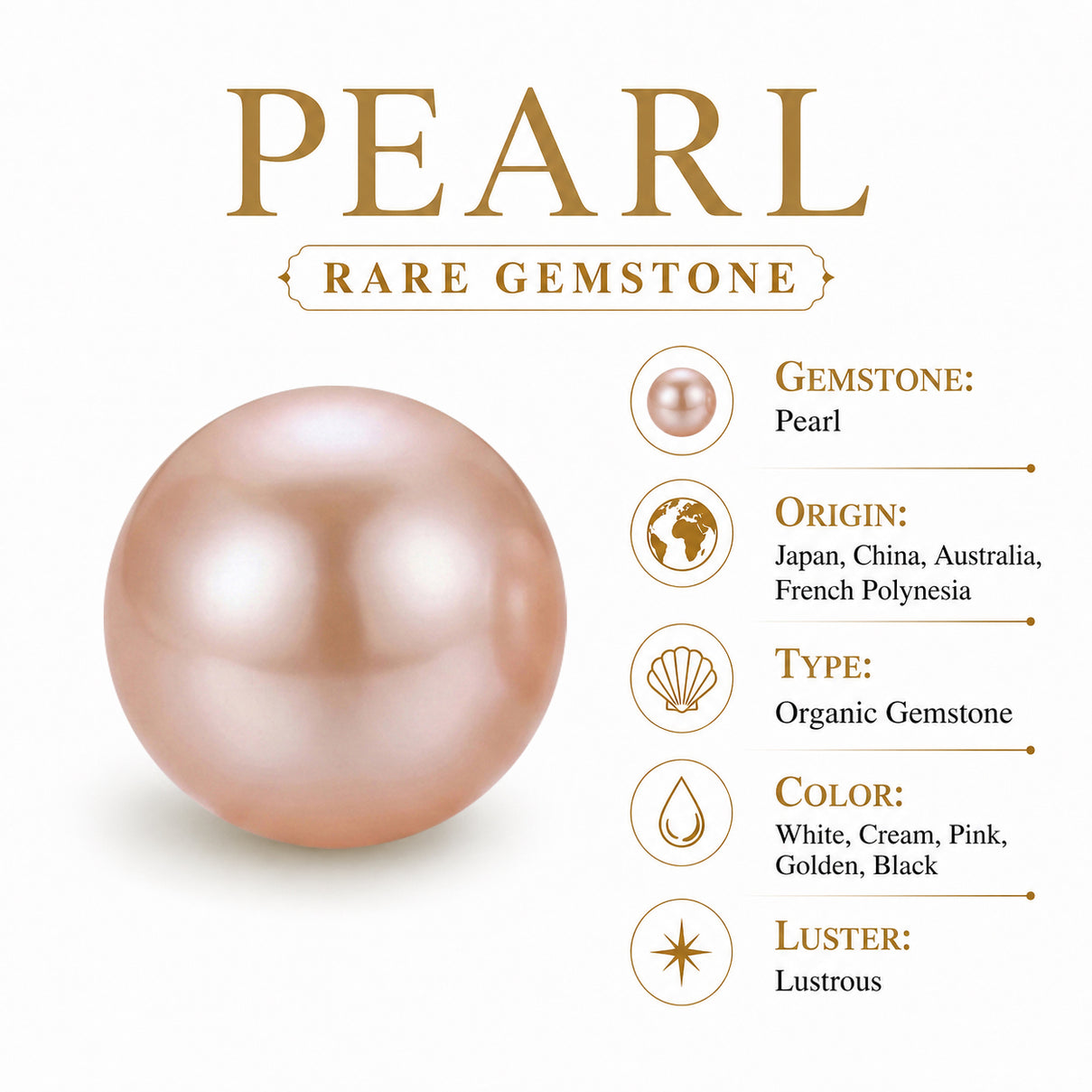 D'Joy - Premium Peach Edison (10-11mm) Stud Ball Earring with Push Back in Rhodium Overlay Sterling Silver 11.40 Ct. V32524204 7