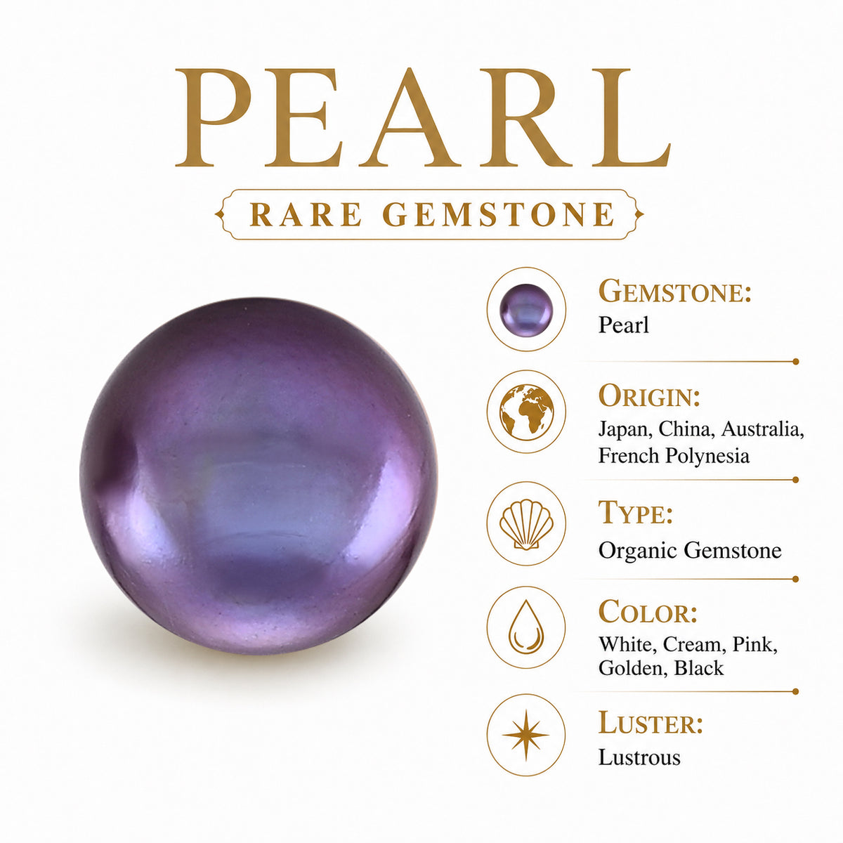 D'Joy - Purple Edison Pearl (10-11mm) Stud Ball Earring with Push Back in Rhodium Overlay Sterling Silver 11.40 Ct. 8615962 7