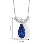 D'Joy - Ceylon Color Quartz & White Zircon Drop Necklace (Size - 20) in Platinum Overlay Sterling Silver 6.85 Ct._8616075_4