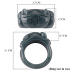 Natural Jade Maneki-Neko Ring (Size - Q) 30.00 Ct.