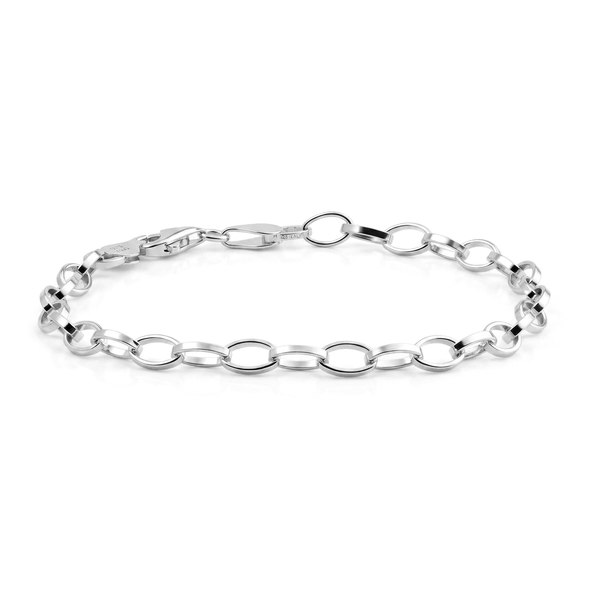 Sterling Silver Romy Chain Bracelet (Size - 7.5) with Lobster Clasp V32516234 0