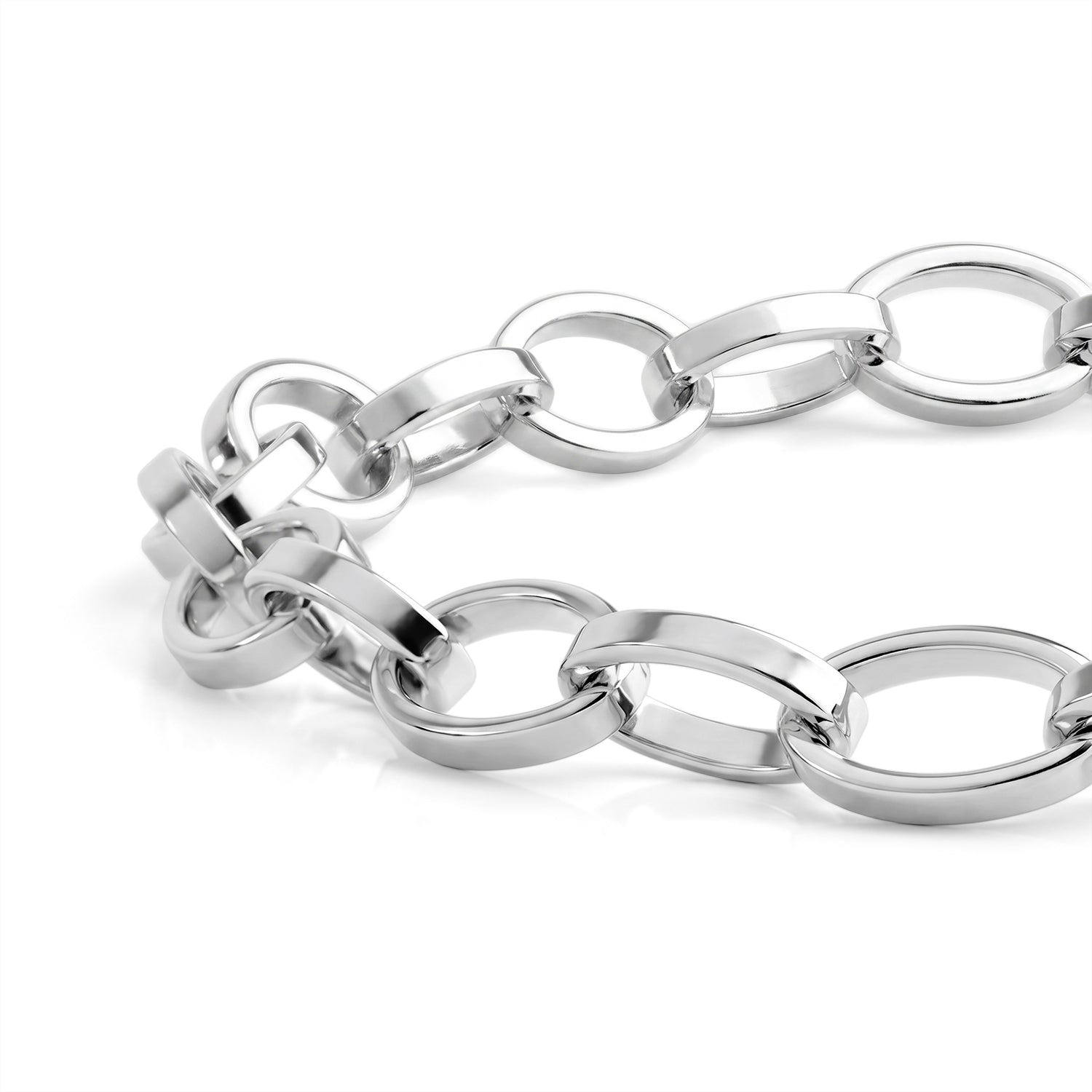 Sterling Silver Romy Chain Bracelet (Size - 7.5) with Lobster Clasp V32516234 3