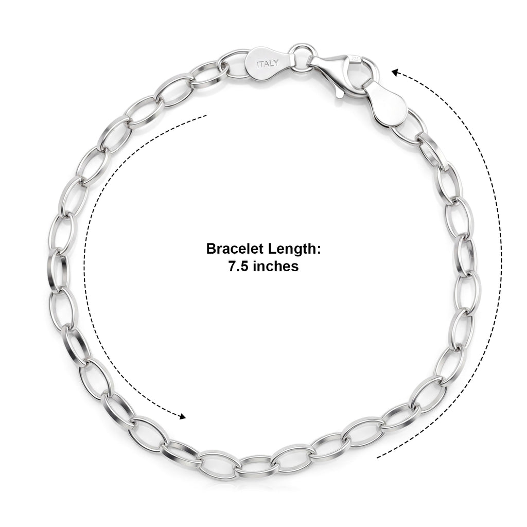 Sterling Silver Romy Chain Bracelet (Size - 7.5) with Lobster Clasp_8616374_5
