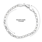 Sterling Silver Romy Chain Bracelet (Size - 7.5) with Lobster Clasp_8616374_5