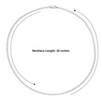 Sterling Silver Grumetta Rada Necklace (Size - 20) with Lobster Clasp_8616385_4