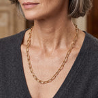 Yellow Gold Plated Sterling Silver Grumetta Rada Necklace (Size - 20) with Lobster Clasp_8616386_1