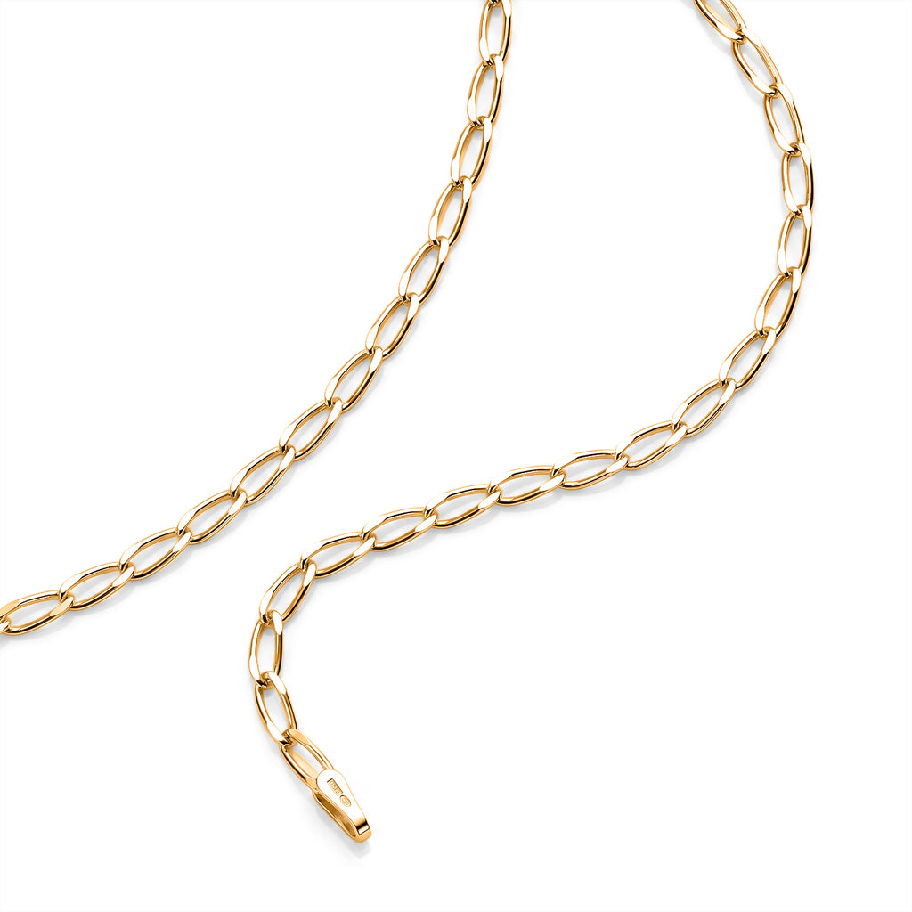 Yellow Gold Plated Sterling Silver Grumetta Rada Necklace (Size - 20) with Lobster Clasp_8616386_2
