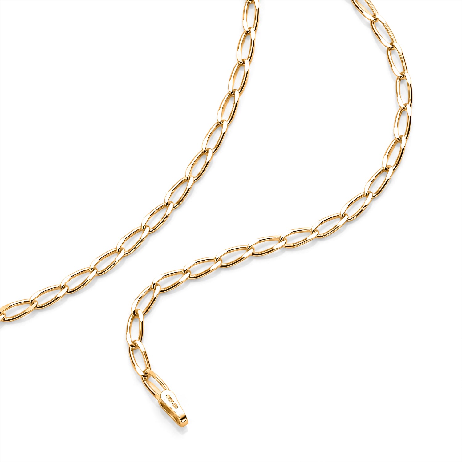 Yellow Gold Plated Sterling Silver Grumetta Rada Necklace (Size - 20) with Lobster Clasp V32492618 2