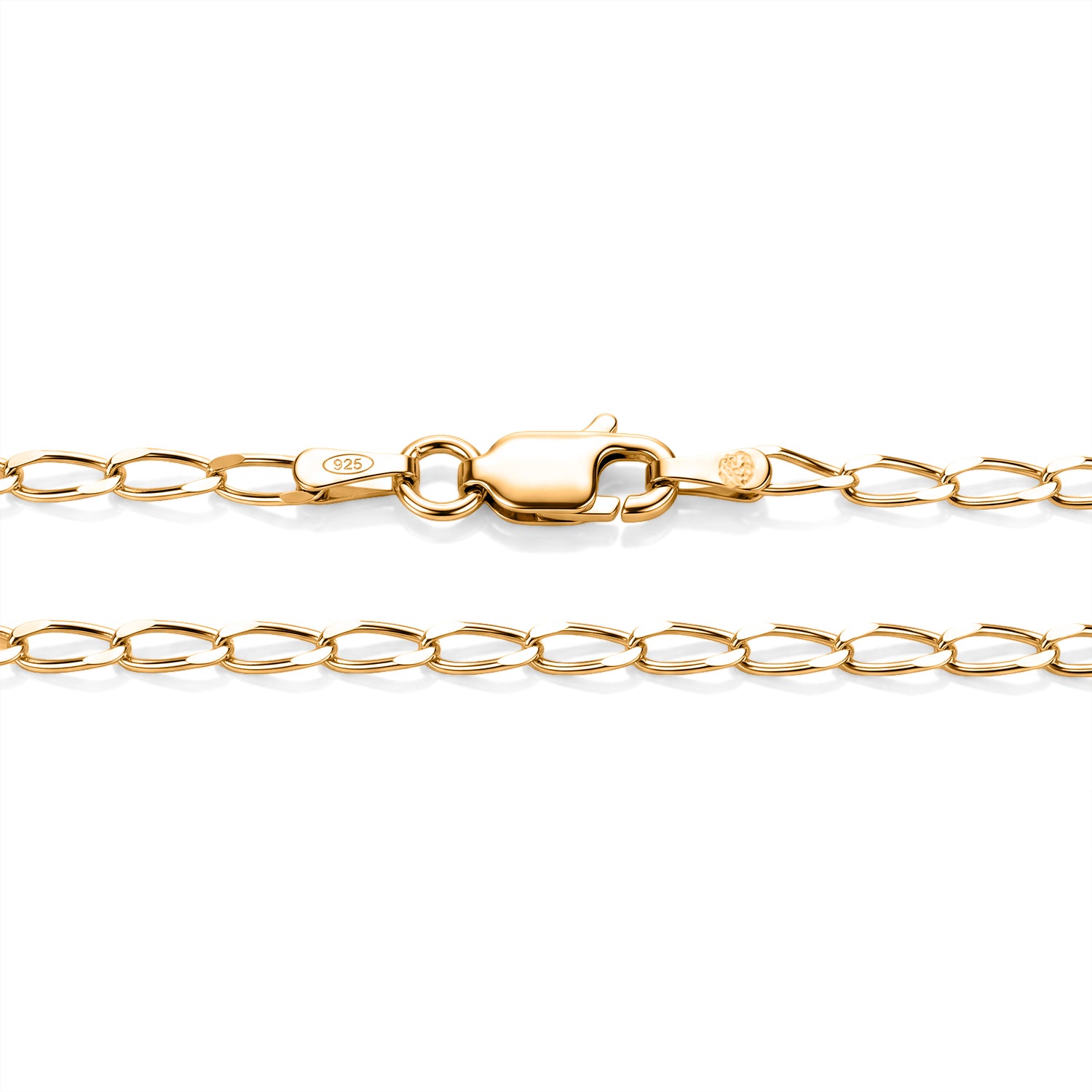 Yellow Gold Plated Sterling Silver Grumetta Rada Necklace (Size - 20) with Lobster Clasp V32492618 3