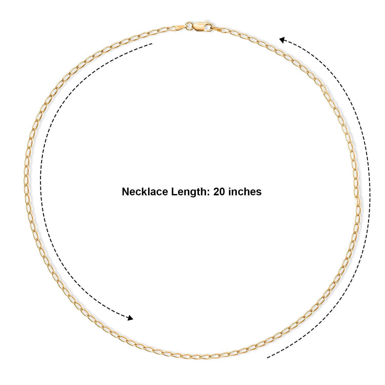 Yellow Gold Plated Sterling Silver Grumetta Rada Necklace (Size - 20) with Lobster Clasp V32492618 4