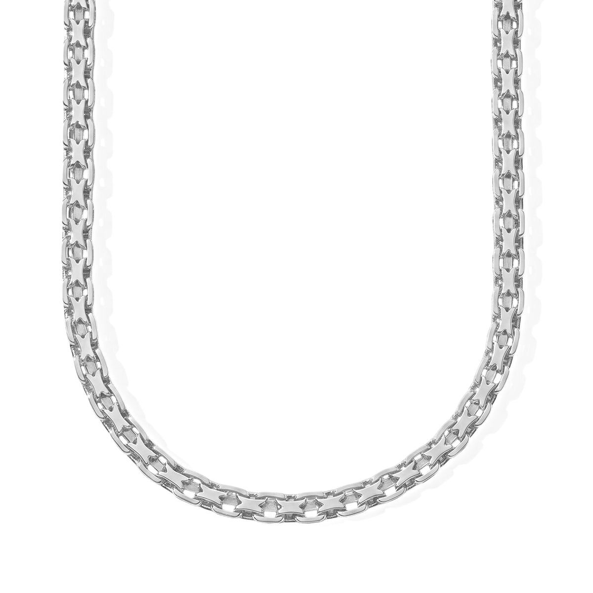 Vicenza Close Out- Sterling Silver Bismark Quarda Necklace (Size - 20) with Lobster Clasp V32605984 0